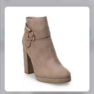 LC Lauren Conrad Avant Women's High Heel Ankle Boo